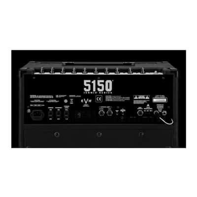 EVH 5150 Iconic Series 15W 1 x 10 Combo 2-Channels Electric Guitar Amp with One 6L6 Power Tube and Multi-Stage Hybrid Preamp Section (Black) image 8