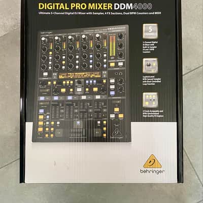 Behringer DDM4000 Professional 4-Channel Digital DJ Mixer with Sampler 2010s - Black image 1