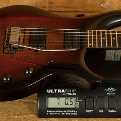 Sterling John Petrucci MAJ200XFM Majesty DiMarzio - Flamed Tiger Eye image 8