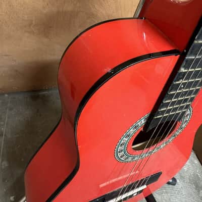 Martin Smith W-34-RD-PK 34 inch 1/2 Size Classical Guitar - Red #465 image 14