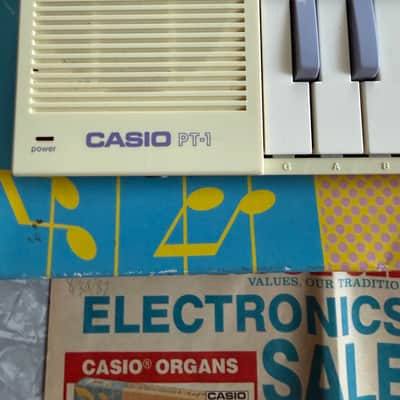 Casio PT-1 29-Key Mini Synthesizer 1982 - 1988 - Pastels image 4