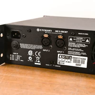 Crown XLS 802 2-Channel Power Amplifier CG010T9 image 9