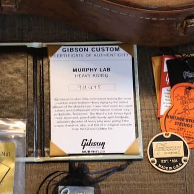 Unplayed! 2021 Custom Shop Murphy Lab '59 Les Paul Standard Reissue Electric Guitar Heavy Aged Slow Iced Tea Fade + COA OHSC image 12