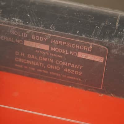 Baldwin CW-8-S Electric Harpsichord w/ Pedals #59084 image 19