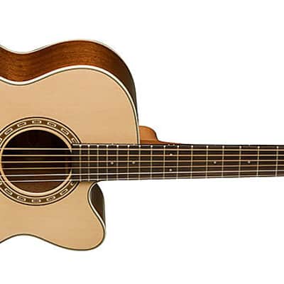 Washburn WG7SCE Harvest Series Grand Auditorium Cutaway Solid Spruce Top Mahogany Neck Acoustic-Electric Guitar image 3