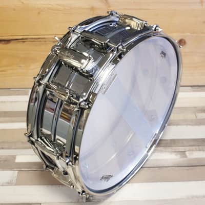 Ludwig LB400BN 14x5" Chrome over Brass Nickel Hardware image 1
