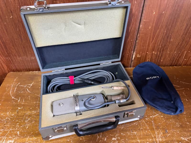 SONY C-38B C38B Multi-Pattern Condenser Microphone w/ carrying case #2 image 1