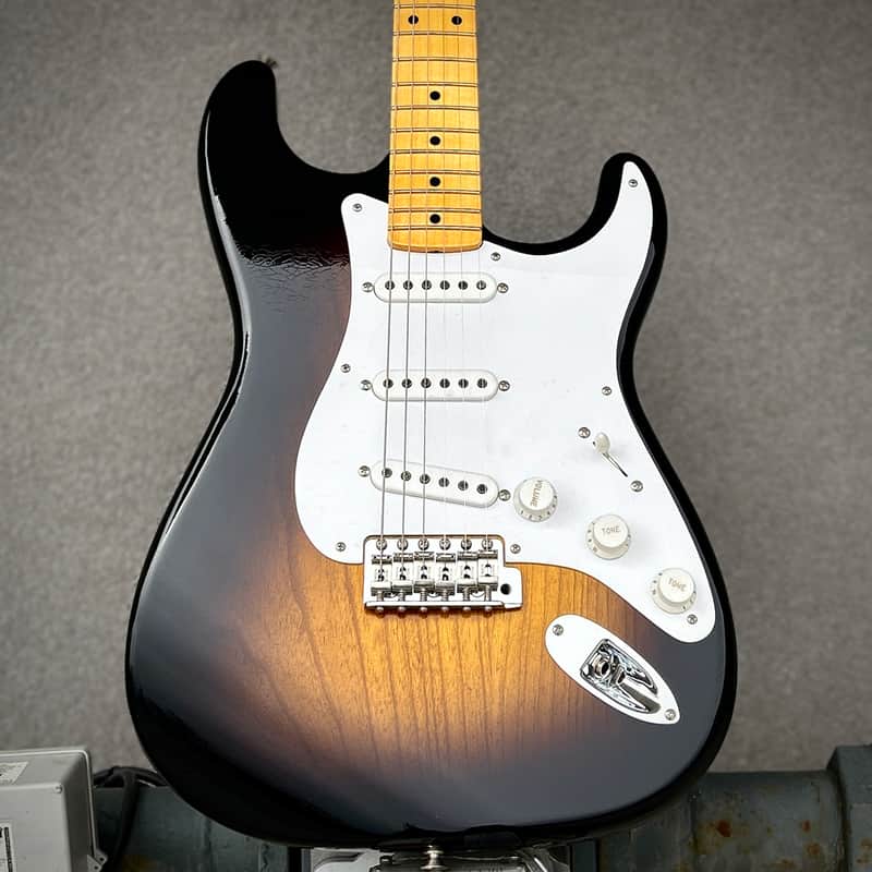 Fender Custom Shop 70th Anniversary 1954 Stratocaster DLX Closet Classic, Maple – Wide-Fade 2-Color Sunburst image 1