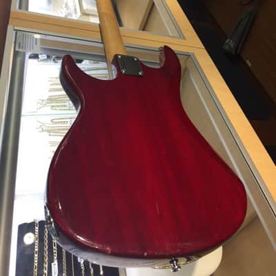 Fullerton Electric 4 Stings Bass Guitar, Red & White image 5