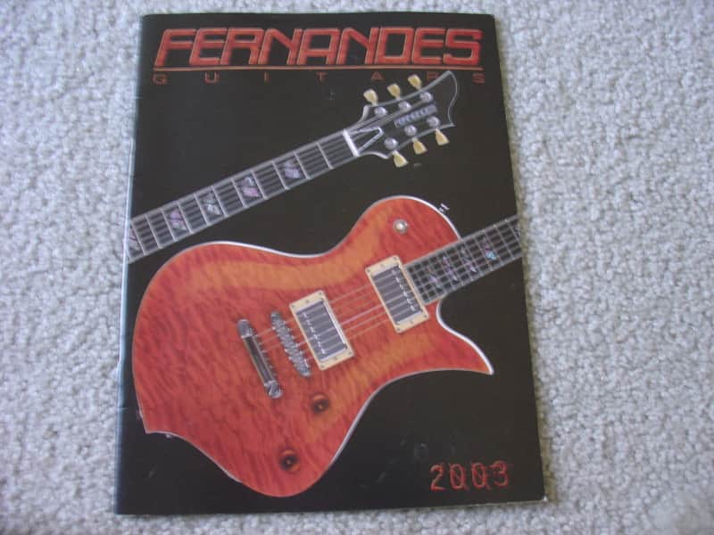 Fernandes 2003 Fernandes Guitar Catalog 2000's image 1