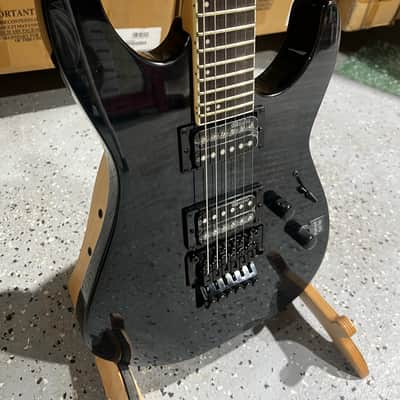ESP LTD M-200FM Electric Guitar - See Thru Black image 2