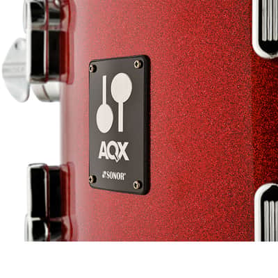 Sonor AQX Jazz 4-pc Shell Pack w/ 18" Kick - Red Moon Sparkle image 5