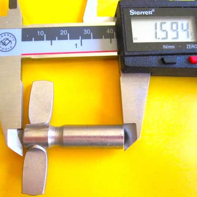 Hex Drum Key, Nickel Plated - NOS image 3