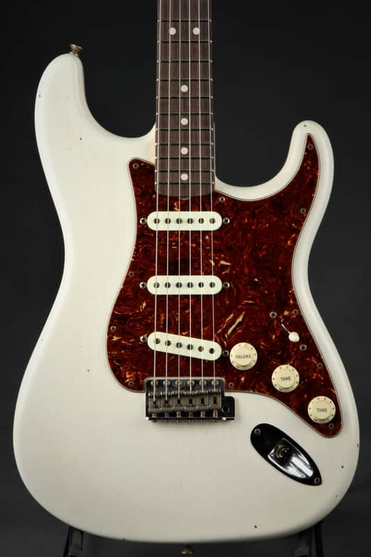 Fender Custom Shop Master Built Yuri Shishkov Builder Select 1963 Stratocaster - Arctic White image 1