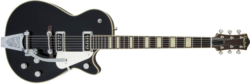 Gretsch G6128T-53 Vintage Select ’53 Duo Jet with Bigsby TV Jones Black with Bag image 1