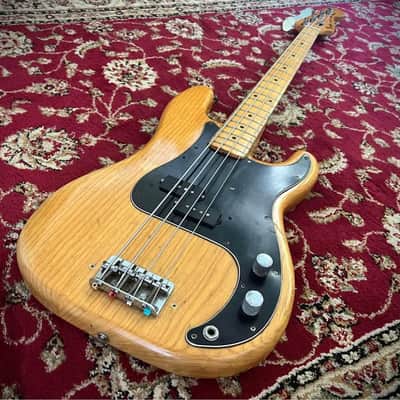 1977 Fender Precision Bass with Maple Fretboard - Natural Finish image 3