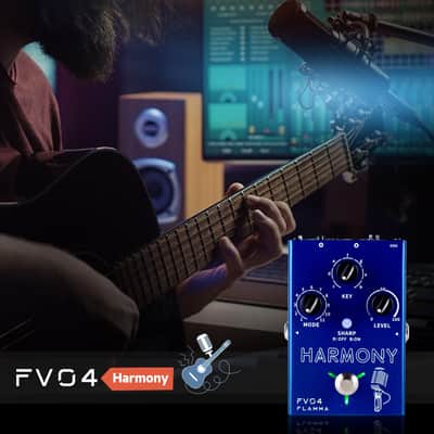 FLAMMA FV04 Vocal Harmony Pedal Vocal Effects Processor Stompbox Voice Mic Harmonizer with Reverb 12 Pitches with 11 Different Harmony Modes All-In-One for Singer and Guirist Singing Recording image 5