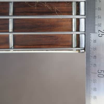 Vintage 1966 Vox Cougar V214 Bass Guitar Cherry Red Very Clean With Case 6/7 Condition Lots Of Finish Checking image 22