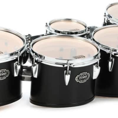Tama MD60234 Fieldstar Marching Tenor Drums Corps Depth Quintet - 6/10/12/13/14-inch - Satin Black image 2