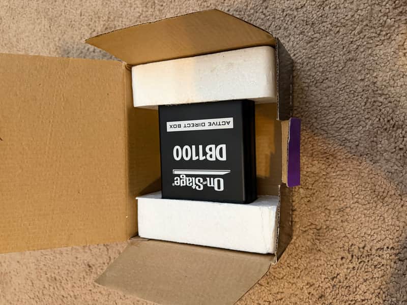 On-Stage DB1100 Active Direct Box with Stereo-to-Mono Summing 2010s - Black image 1