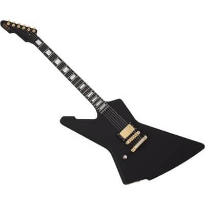 Schecter 502 6-String Left-Handed Cesar Soto Signature E-1 Series Electric Guitar - Satin Black image 1