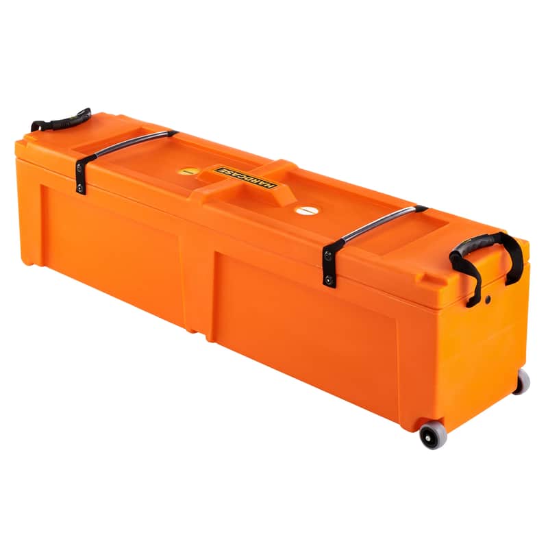 Hardcase HNP48WO 48" Hardware Case With Wheels Orange image 1