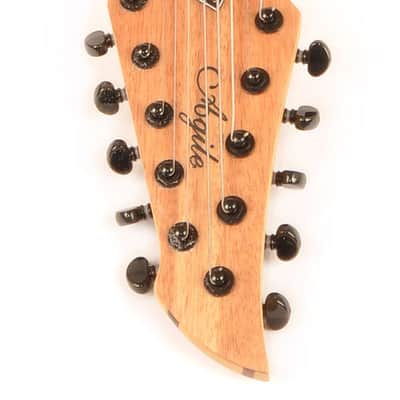 Agile 10 String Fan Fret Multi-Scale Elec Guitar Kahler Bridge Pendulum Elite 102730 EB CP Nat Mah image 4