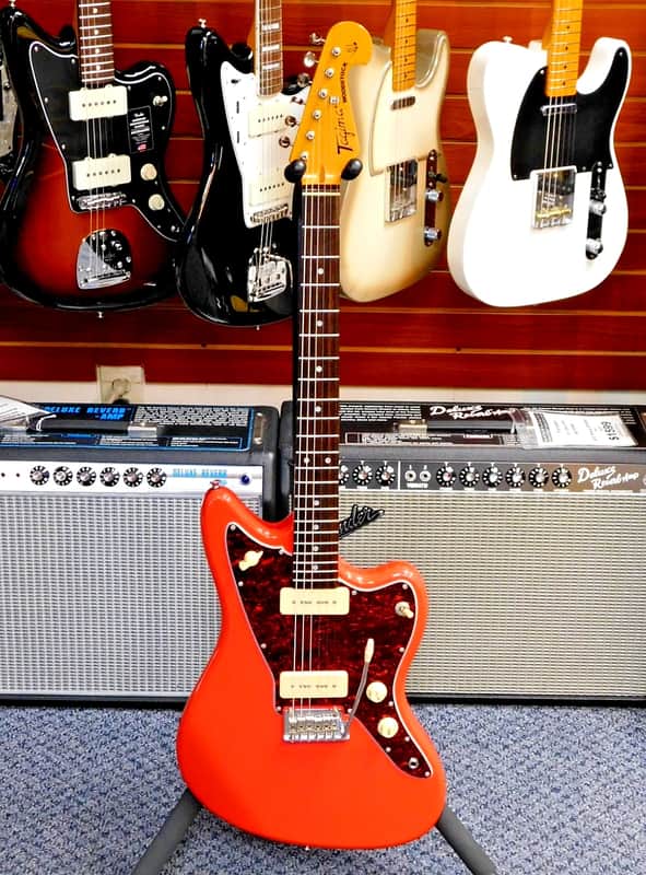 2022 Tagima TW-61 Woodstock Series Jazzmaster Style Electric Guitar! Fiesta Red! VERY NICE!!! image 1