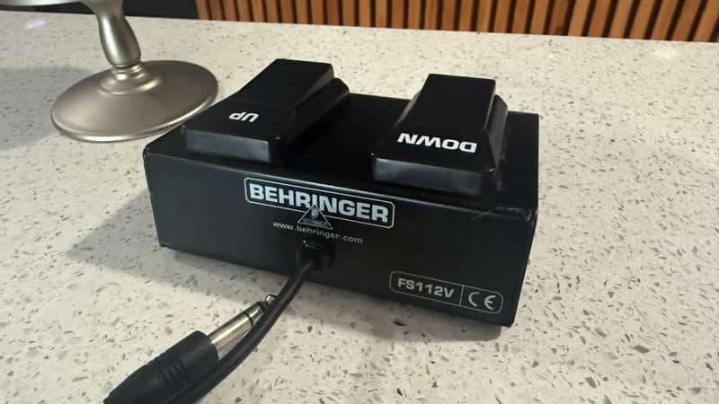 Behringer FS112V Dual Footswitch Pedal Controller – Up/Down Latching Footswitch – 1/4" TRS image 1