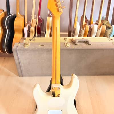 1988 Fender American Vintage '57 Stratocaster- Mary Kaye/ White Blonde image 4