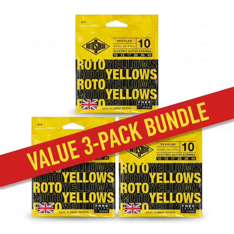Rotosound Regular Electric Guitar Strings  3 Set Bundle 10-46 image 1