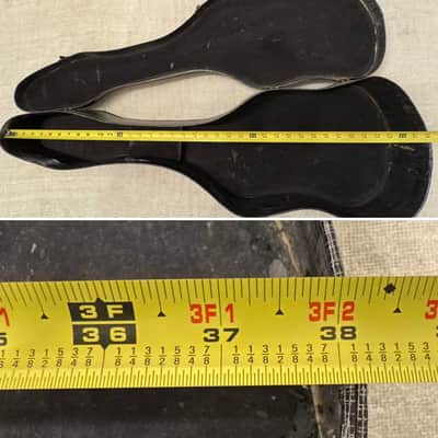 Vintage 1960’s Silver Black Faux Tweed Offset Guitar Case Harmony Silvertone Kay Supro Airline image 22