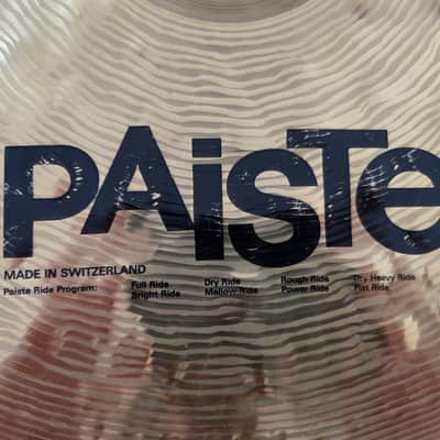 20" Paiste Signature 2260g Rough Ride 1991 Early 1st Generation Dark Jazz Ride Cymbal image 4