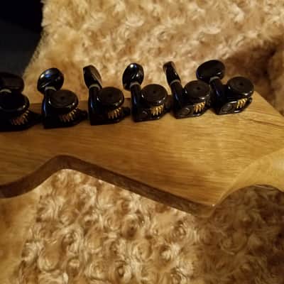 Warmoth Super Strat 2013 Black Korina image 10