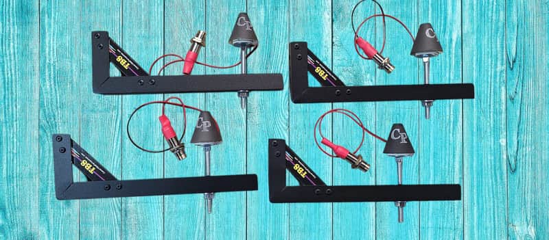 4 pak of Black 2 zone drum triggers image 1