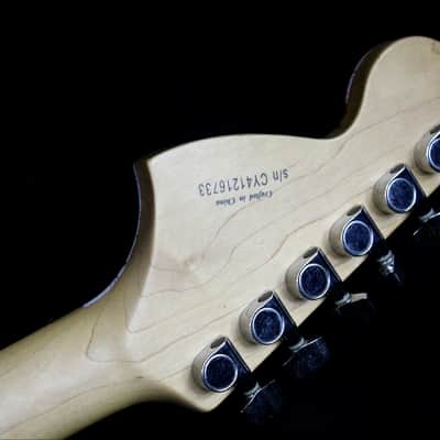 Custom Crackle Painted and Upgraded Fender Squier Strat With Graphics and Matching Headstock image 23