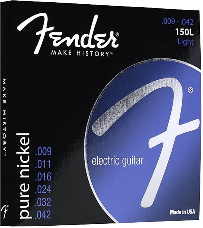 Fender Original 150 Guitar Strings, Pure Nickel Wound, Ball End, 150L .009-.042 Gauges, (6) 2016 image 1