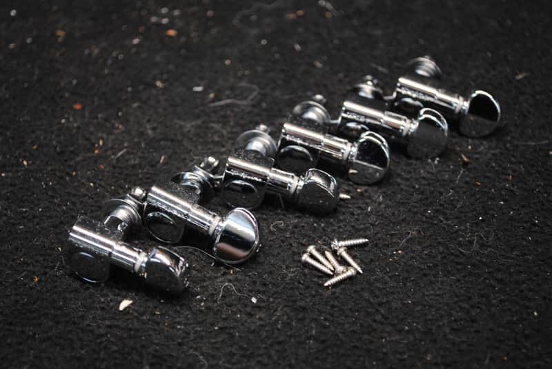 Grover 205C6 Mini Rotomatic 6-in-Line Tuning Machines 2010s - Chrome image 1