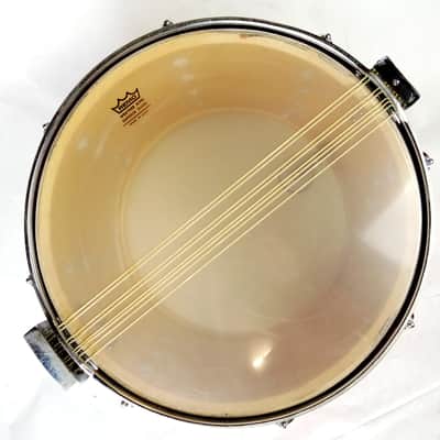 Ludwig 12x15"3Ply Red Cortex Marching Snare Drum Vintage70s Maple Blue/Olive USA image 10