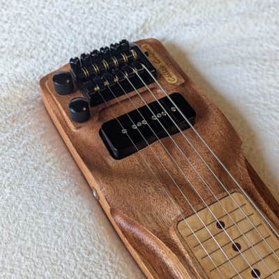 Mini Travel Headless Lap Steel Guitar – Mahogany & Maple, P90 Pickup, Gig Bag image 2