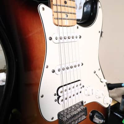 2013 Fender Stratocaster MIM Maple Sunburst Guitar HSS image 18