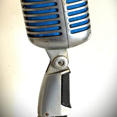 Vintage 1960's Shure 55S Dynamic Microphone, orig guts working, stand-cable inc image 9