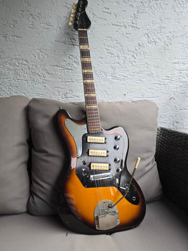 Hüttl - Beat Star German Vintage E-Guitar 1965 (similar to Höfner) image 1