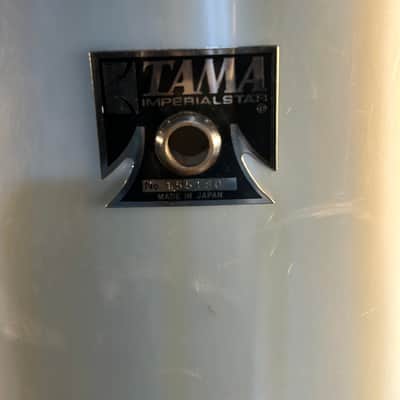 1980s Tama Imperialstar 16x16 Floor Tom – Metallic White Wrap image 4