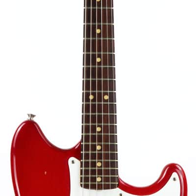 1964 Fender Musicmaster RARE Cherry Red | Pre-CBS duo sonic vintage image 7