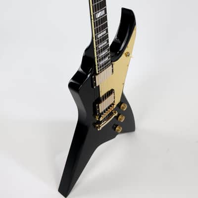 Evil Instruments (Claudio Sanchez) Presents: “The Jackhammer” - Black with Gold Mirror Pickguard (In partnership with Dunable Guitars) image 7