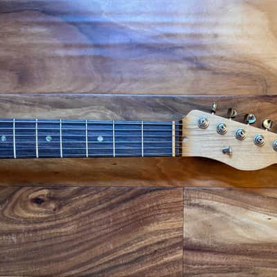 Custom Built Jazzcaster / Telemaster Offset - Natural - Warmoth / Musikraft / Lindy Fralin Pure PAF image 4