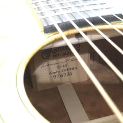 Martin D-18 Andy Griffith 2004 Signature Model image 14
