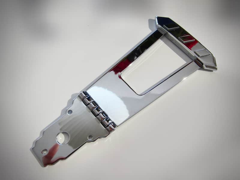 Gibson ES-175 & Other Gibson Archtops Tailpiece Authentic Vintage Part Circa-1970s-1980s-Chrome image 1