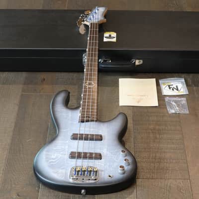 2023 Valiant TNT Fretless 4-String Bass Satin Gray NAMM Show Piece + COA OHSC
